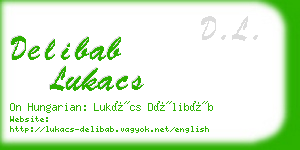 delibab lukacs business card